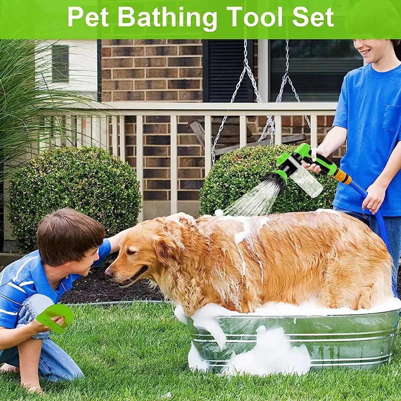Adjustable Pet Shower Head with Soap Dispenser