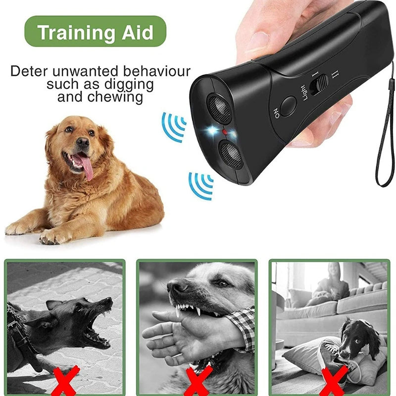 Ultrasonic Dog Training & Bark Control Device