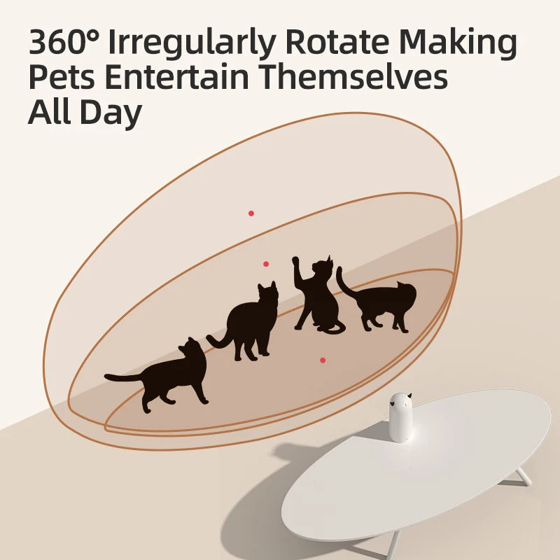 Automatic Smart Cat Toy with Laser & Teasing Modes
