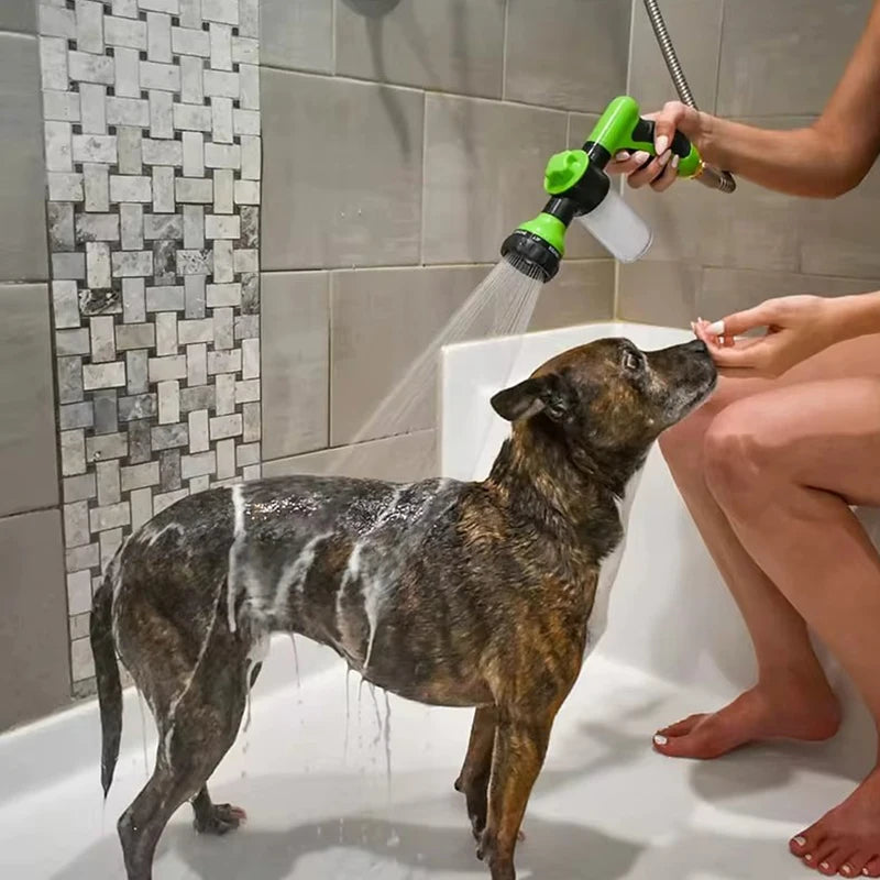 Adjustable Pet Shower Head with Soap Dispenser