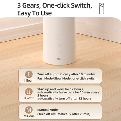 Automatic Smart Cat Toy with Laser & Teasing Modes