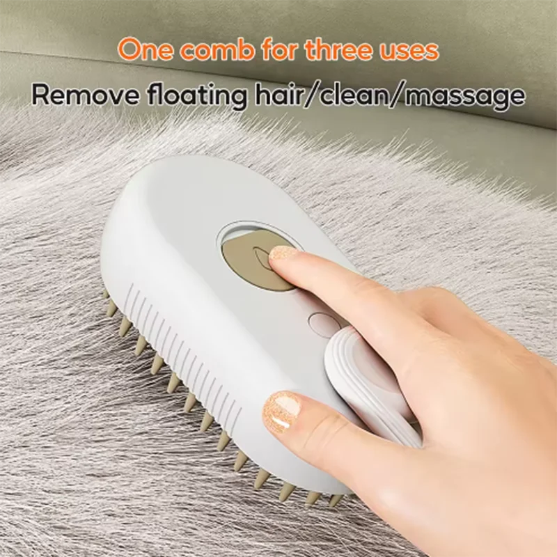 3-in-1 Pet Grooming Comb with Spray & Massage Function